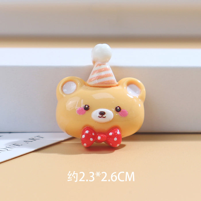 Wholesale Bear Girl Glossy Series Cream Glue Mobile Phone Case Material Stationery Box Headband Jewelry