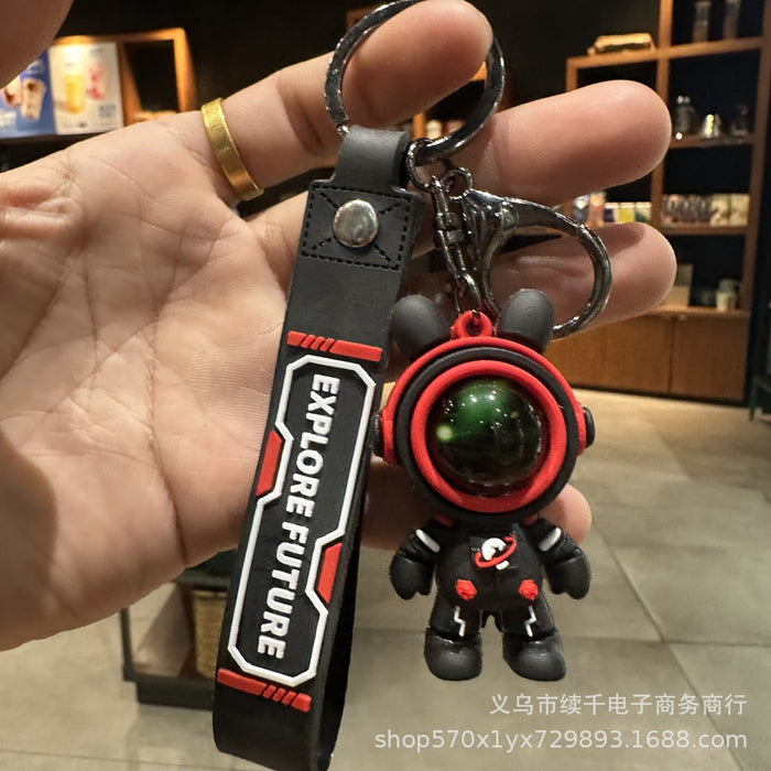 Wholesale Cartoon astronaut keychain couple gift bag decoration creative car keychain pendant