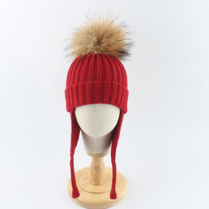 Wholesale High end ear protection hat for children, wrapped in a hat without eaves to keep warm