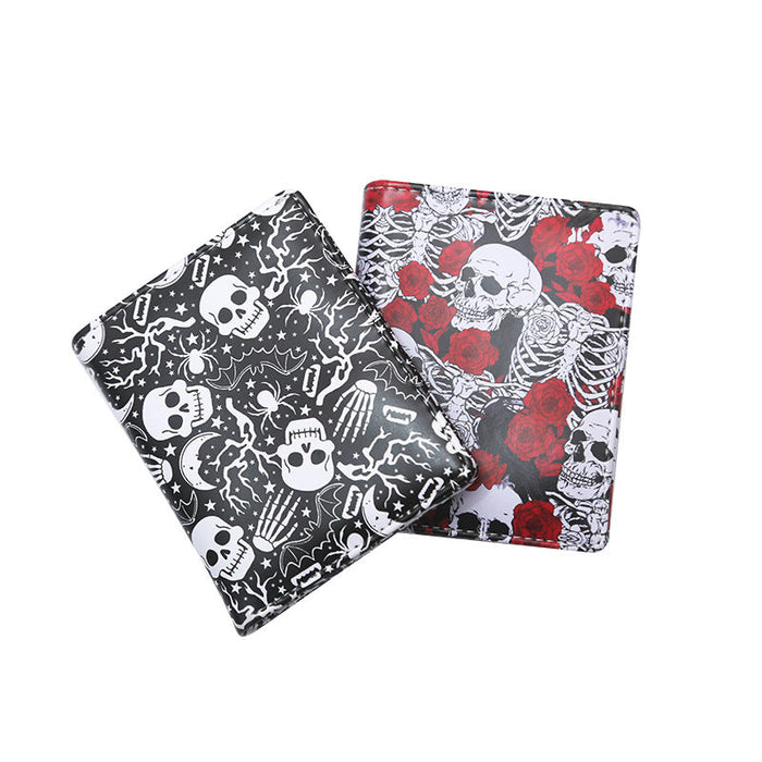 Wholesale Color Skull Compact Wallet JDC-WT-MaoMao002