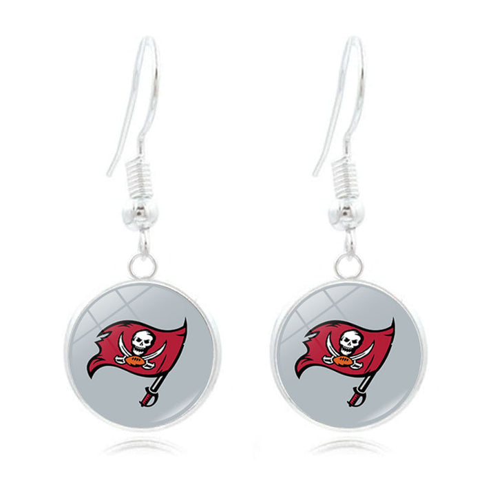 Wholesale Football Team  Pattern Earrings   Ear Jewelry