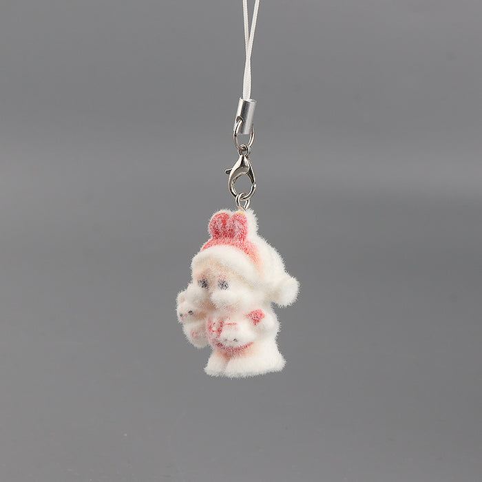 Wholesale Creative Velvet Keychain Cute Cartoon Doll Phone Strap