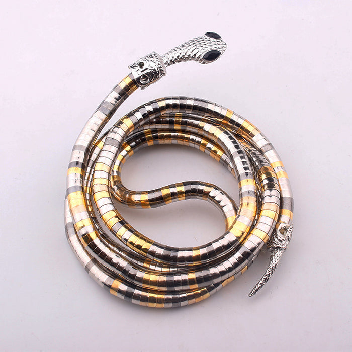 Wholesale The snake chain is a bendable necklace with an open winding design and a snake like shape