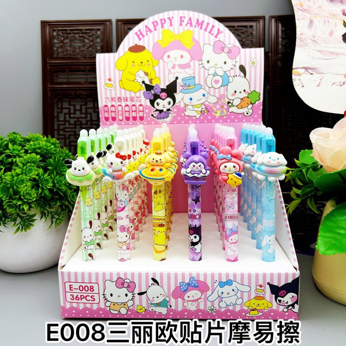 Wholesale erasable push pen fragrance cute gel pen