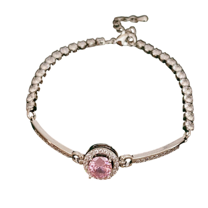 Wholesale French Style Zircon Round Adjustable Bracelet Jewelry Accessory