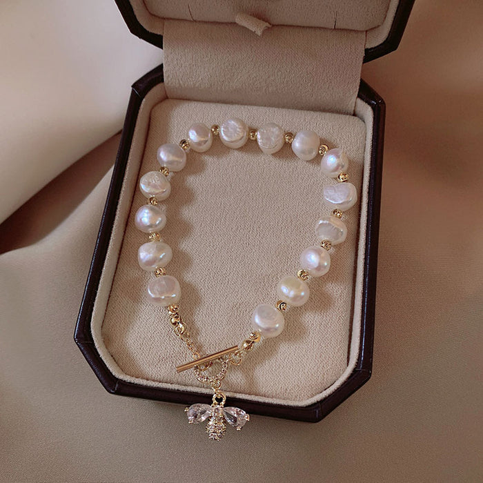 Wholesale Bees Pearl Bracelet Women's Simple Distinctive Handmade Jewelry Bracelet