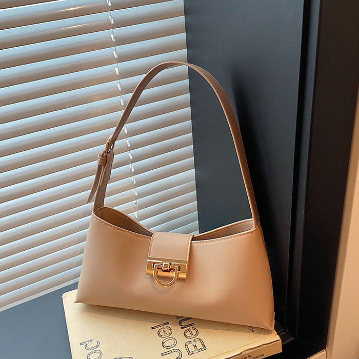 Wholesale Pu Shoulder Bag Modern Urban Simplicity Black Daily Casual Fashion Accessory