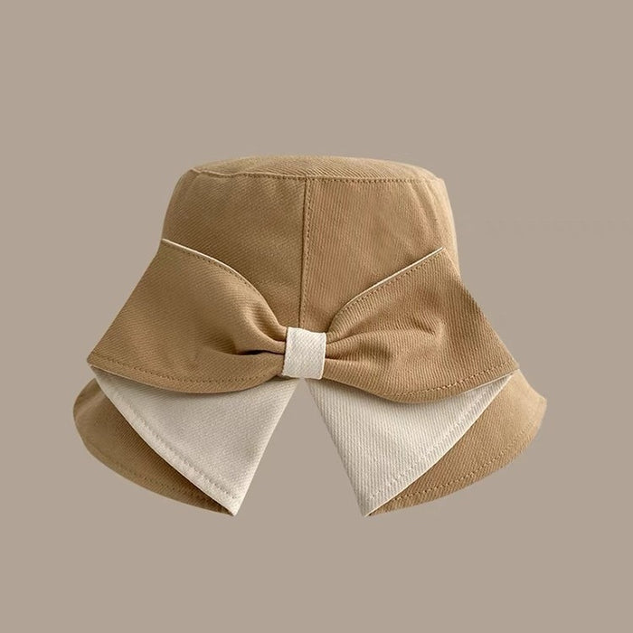 Wholesale Versatile fisherman hat with split back, UV resistant, sun shading bow, fashionable and casual sun shading hat