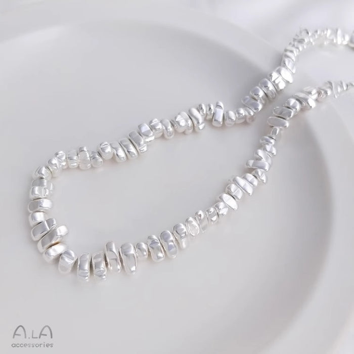 Wholesale Plated Bright Gold Bright Silver Special-Shaped Beads Beaded Earrings Bracelet