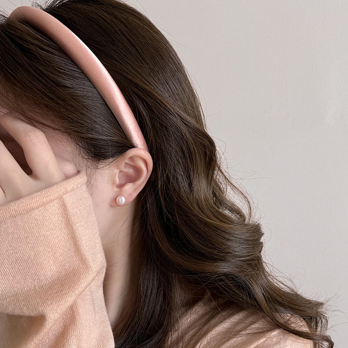 Wholesale Satin headband, new style, wash face headband, stylish and stylish, pressed hair, simple headwear