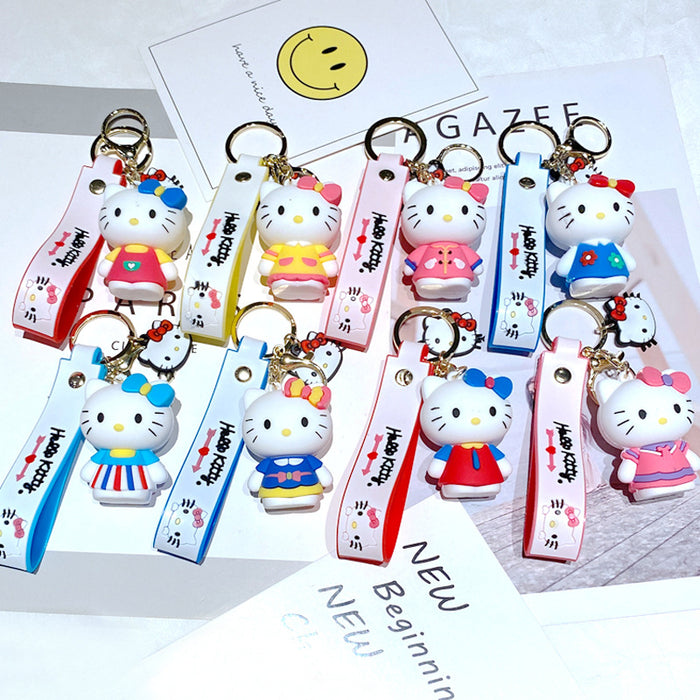 Wholesale Creative keychain cartoon car keychain book bag decoration