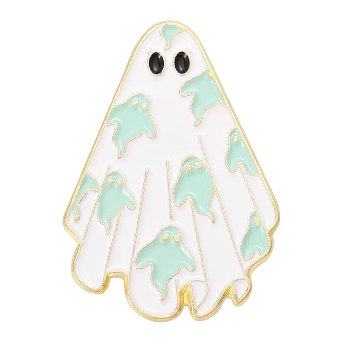Wholesale  brooch cartoon funny ghost pumpkin metal badge cute skull bat pin men and women accessories