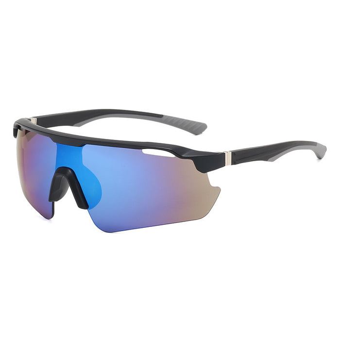 Wholesale Conjoined large frame cycling glasses, futuristic outdoor sports sunglasses, windproof sunglasses