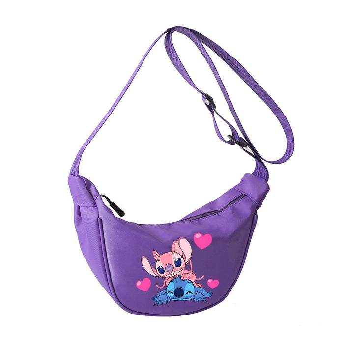 Wholesale Cartoon Print Nylon Crossbody Bag Women' s Bag Dumpling Bag Lightweight Simple Commuting