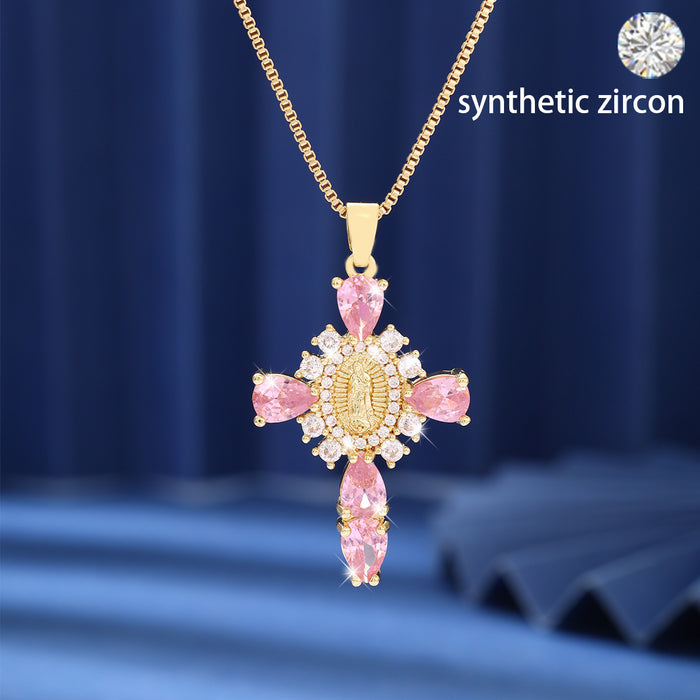 Wholesale Cross Series Copper Pendant Necklace