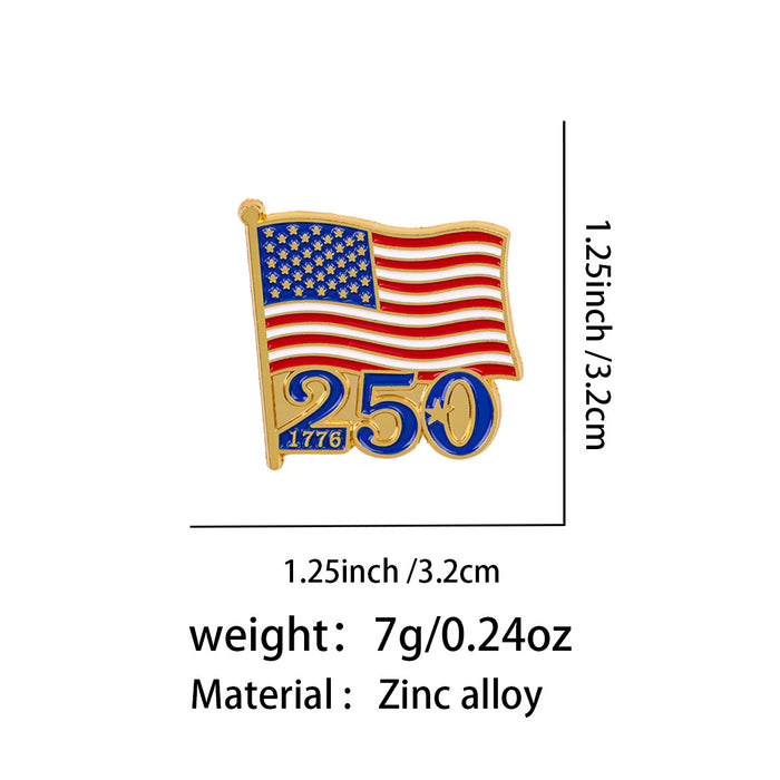 Wholesale Commemorative metal backpacks,  clothing accessories,  painted finish letter alloy brooches
