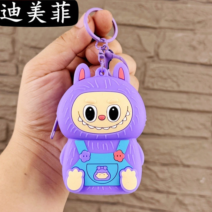 Wholesale Cute Coin Purse Keychain Cartoon Doll Keychain Couple Student Bag Claw Machine Small Pendant