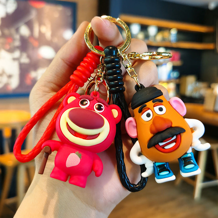 Wholesale PVC Cartoon Three-dimensional Keychain JDC-KC-TingM313