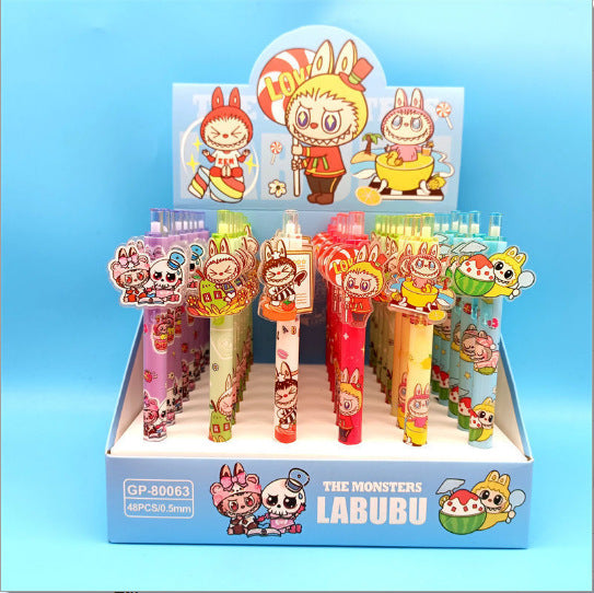 Wholesale Cartoon Patch Press Pen Gel Pen Student Stationery Black