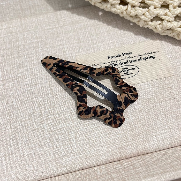 Wholesale Leopard Print BB Clip Bangs Clip Side Clip Broken Hairpin Hairpin Hairpin
