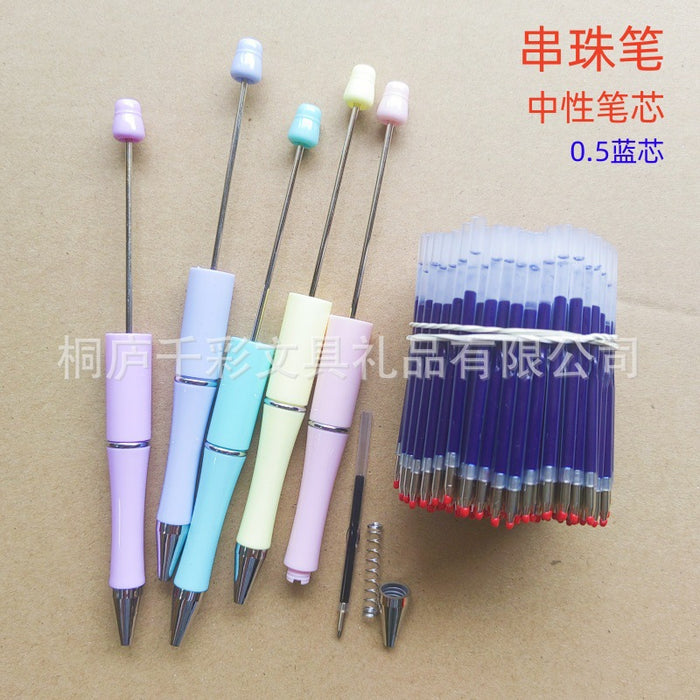Wholesale Flower Plastic Bead Pen JDC-PN-GanCai001