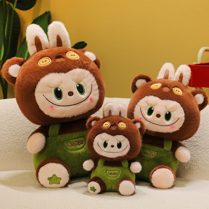 Wholesale Strap pants doll sleeping doll plush toy monkey doll pillow girl