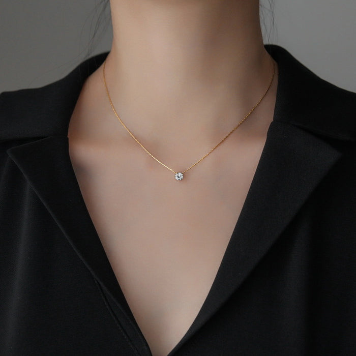 Wholesale Gold high-end pendant necklace, collarbone chain, niche light luxury accessory