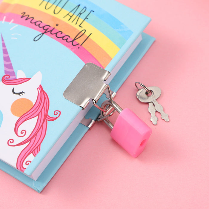 Wholesale Random suction card suit lock book cute children' s journal diary Diary notepad