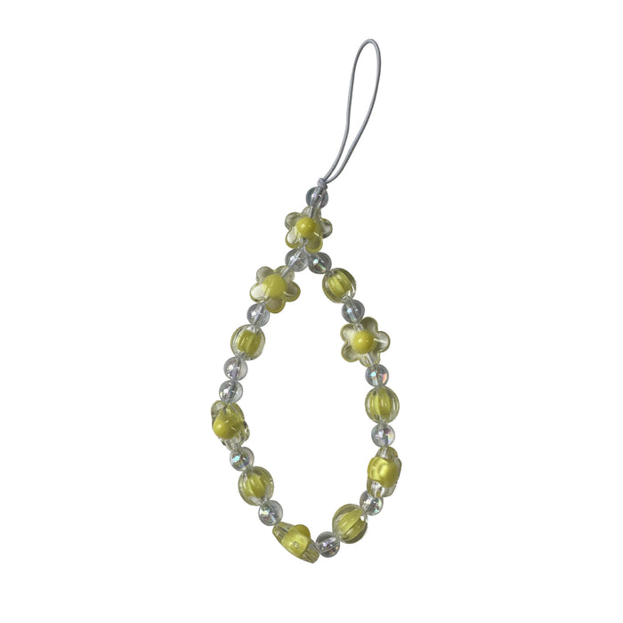 Wholesale Acrylic bead phone chain, handmade bead keychain accessories, keychain