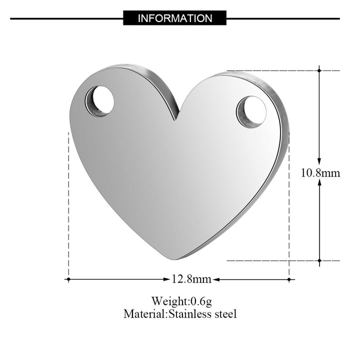 Wholesale 10 pcs/pack Wings Elephant Bird Clover Peach Heart Tree Conch Stainless Steel Pendant JDC-PT-QZ005