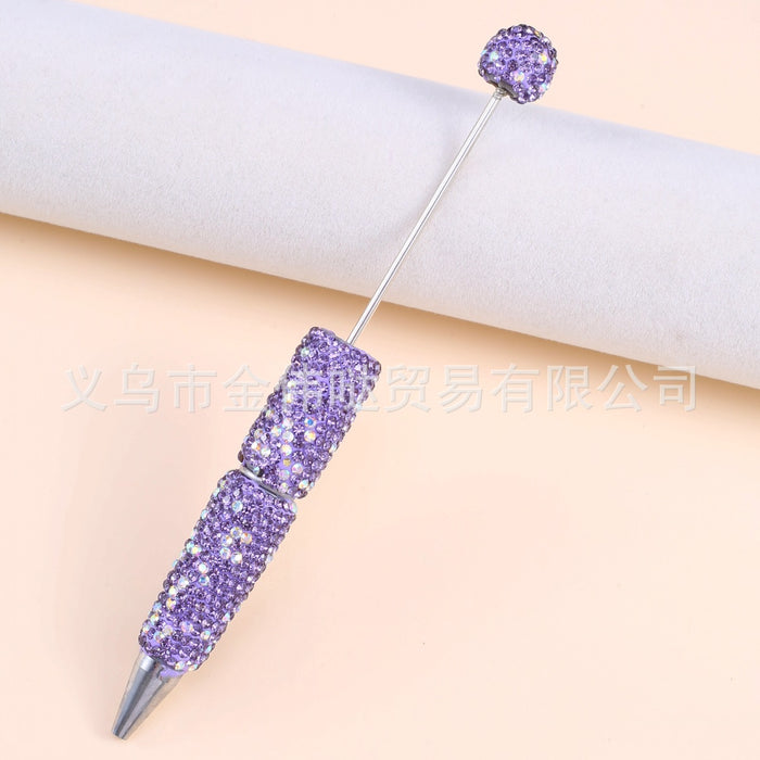 Wholesale Diamond Plastic Bead Pen JDC-PN-JinWD001