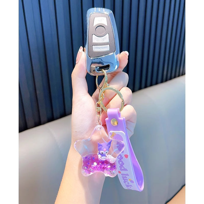 Wholesale Oil-filled Acrylic Quicksand Bottle Keychain (S) JDC-KC-WoA016