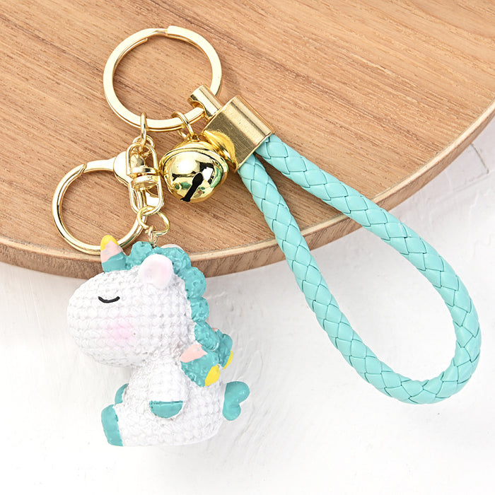 Wholesale Resin keychain creative cute bag pendant exquisite car keychain accessories