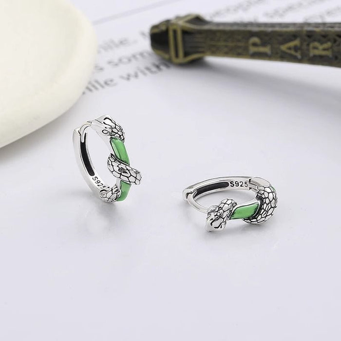 Wholesale   Snake Earrings Men's  Ear Ring  925 Ear Studs Ear Accessories  Jewelry