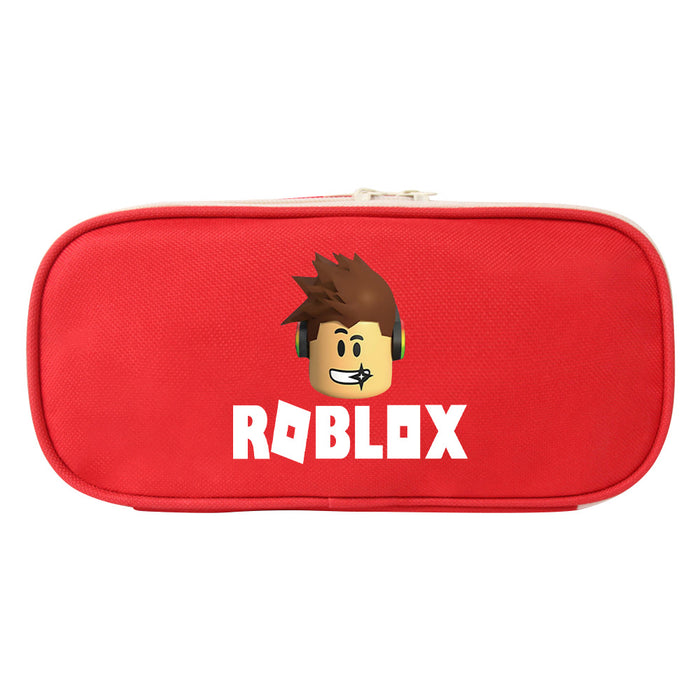 Wholesale ROBLOX Pencil Case Game Canvas Stationery Bag Coin Purse Zipper Pencil Case Student Storage Bag JDC-PB-WDM001