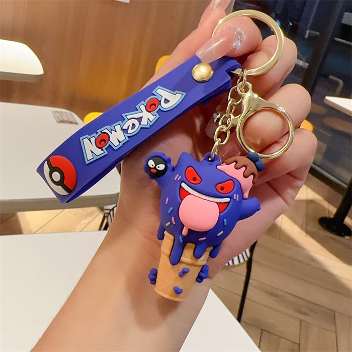 Wholesale Keychain Cartoon PVC Doll Car Parts Keychain Pendant