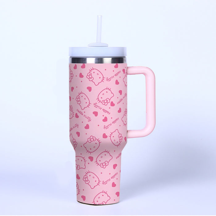 Wholesale Pink 40oz Water Cup Stainless Steel Thermal Insulation Car ice bullies cup