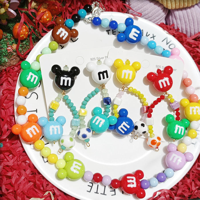 Wholesale Cartoon Acrylic Cute Earrings JDC-ES-Xingj046