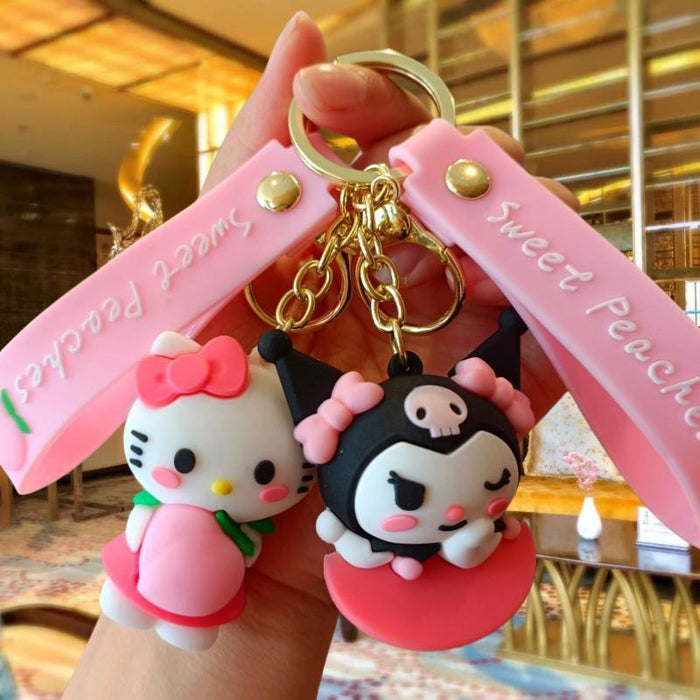 Wholesale Cute 3D Doll Silicone Keychain JDC-KC-MingT134