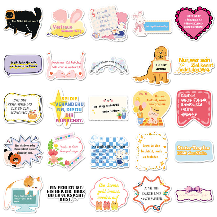 Wholesale 50pcs motivational positive words and phrases Stickers