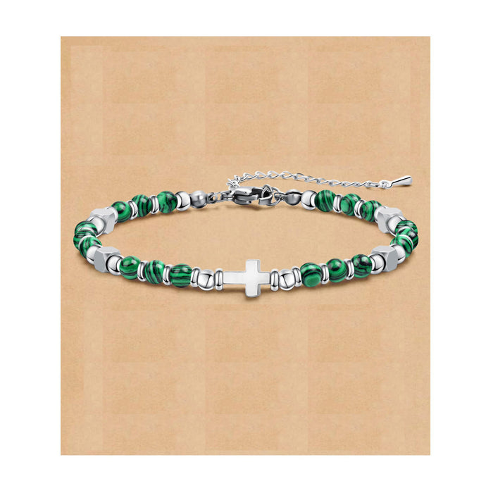 Wholesale Bohemian Style Couple Natural Stone Beaded Bracelet