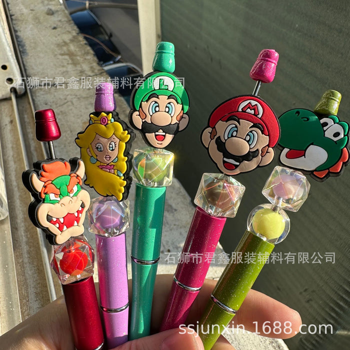 Wholesale Pen Beads PVC Double-sided Beads Ballpoint Pen Beads