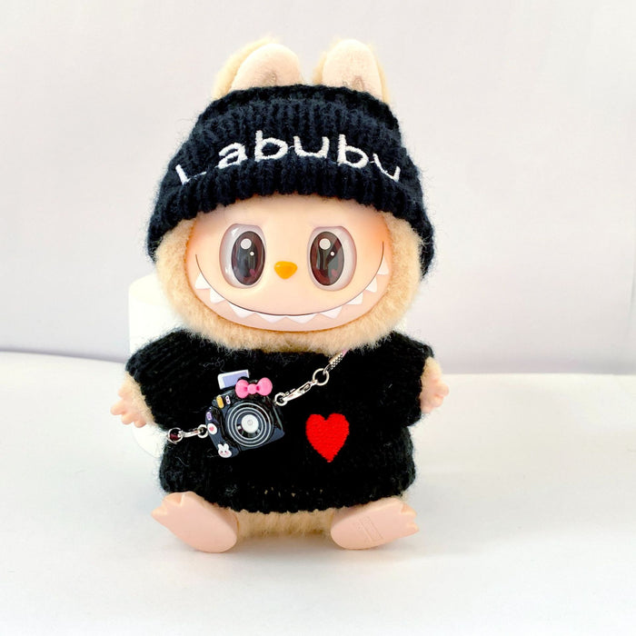 Wholesale Wear red heart sweater with letters and a hat,  a little bear knitted hat,  and a baby clothes