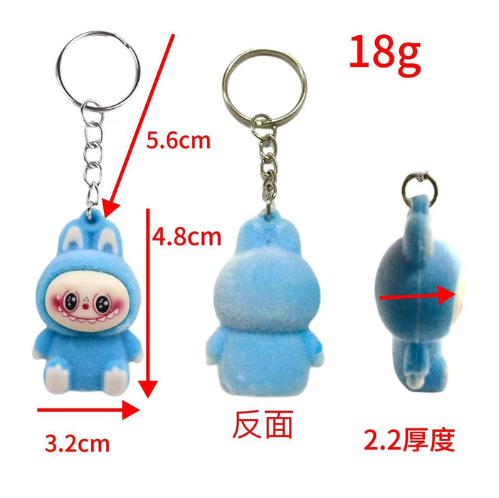 Wholesale 30pcs Flocking cute pendant keychain bag ornament creative plush gift