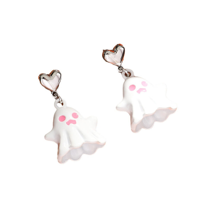 Wholesale Cute ghost earrings  earrings creative cartoon ghost
