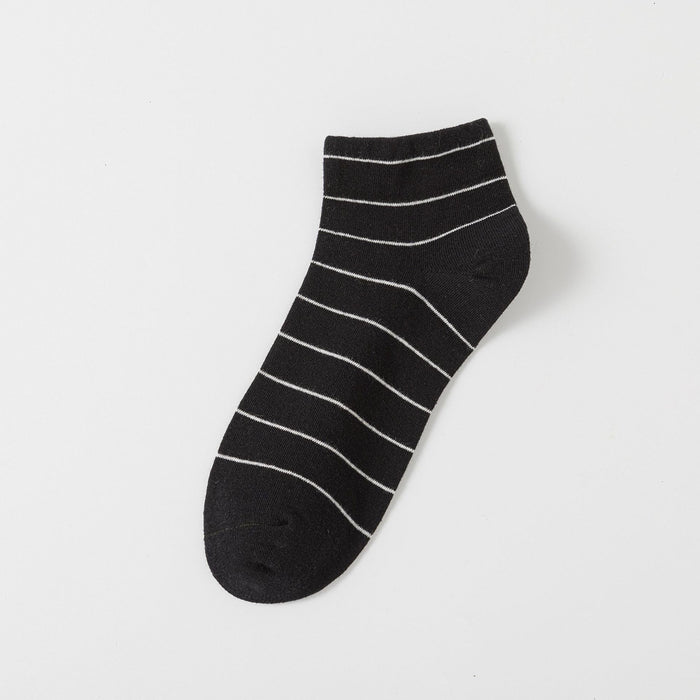 Wholesale Socks simple striped breathable cotton short socks
