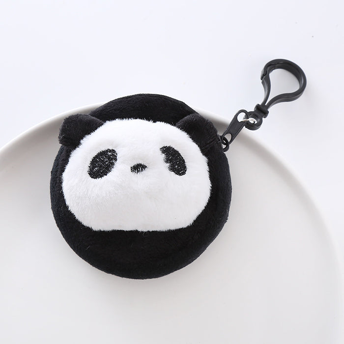 Wholesale Plush Cute Panda Coin Purse Creative Cartoon Coin Bag Keychain Bag Pendant Holiday Gift JDC-WT-XG007