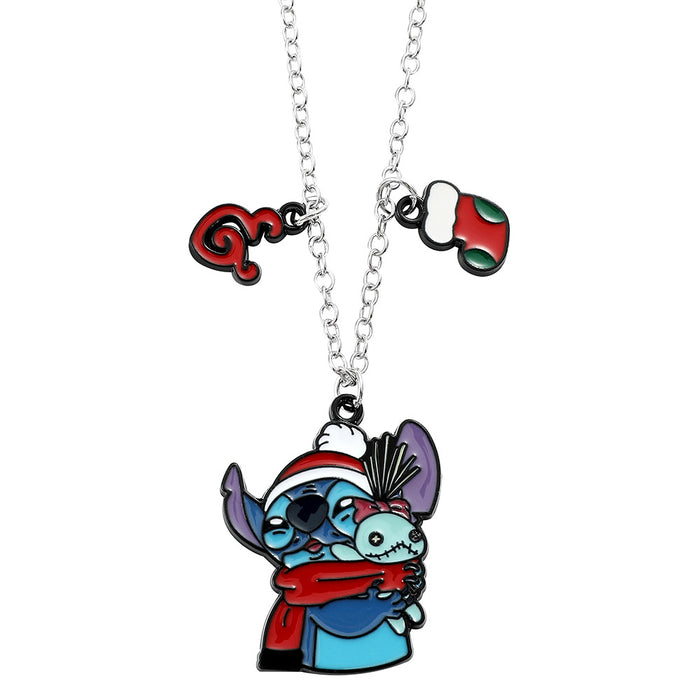 Wholesale Christmas  Necklace Peripheral Cute Cartoon Pendant Necklace Jewelry