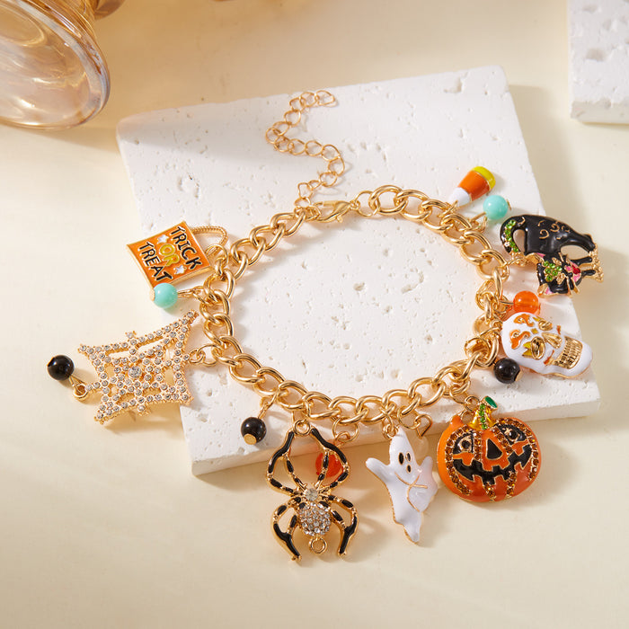 Wholesale Alloy Bracelet with Pumpkin Ghost Design Fashion Accessory Gift