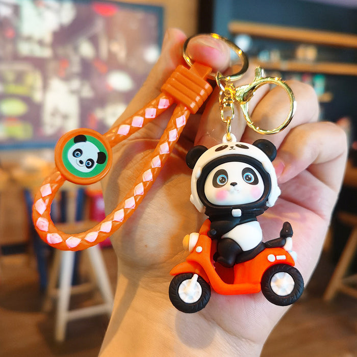 Wholesale Cute Silicone Panda Keychain for Car or Bag Boutique Resale Gift